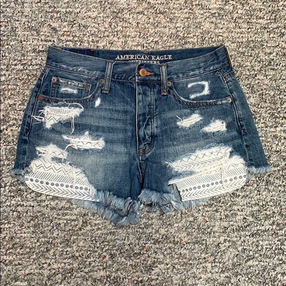 Ripped Jean Shorts